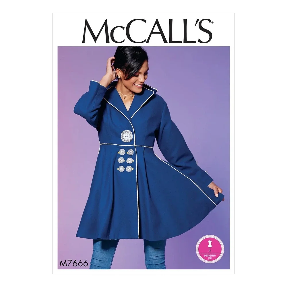 McCALL'S M7666 Misses' Coat Sewing Pattern Sizes 6-14 2017